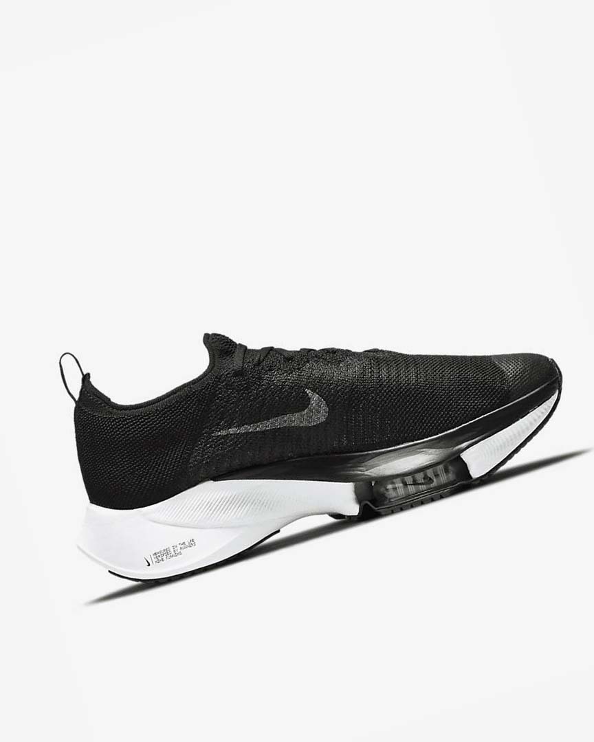 Black / Dark Grey / Platinum / White Nike Air Zoom Tempo NEXT% Men's Running Shoes | CA_5334