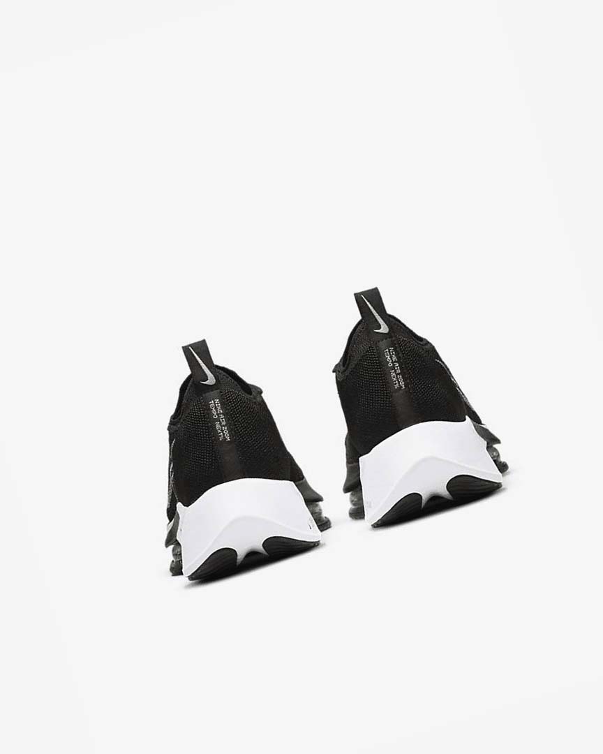 Black / Dark Grey / Platinum / White Nike Air Zoom Tempo NEXT% Men's Running Shoes | CA_5334
