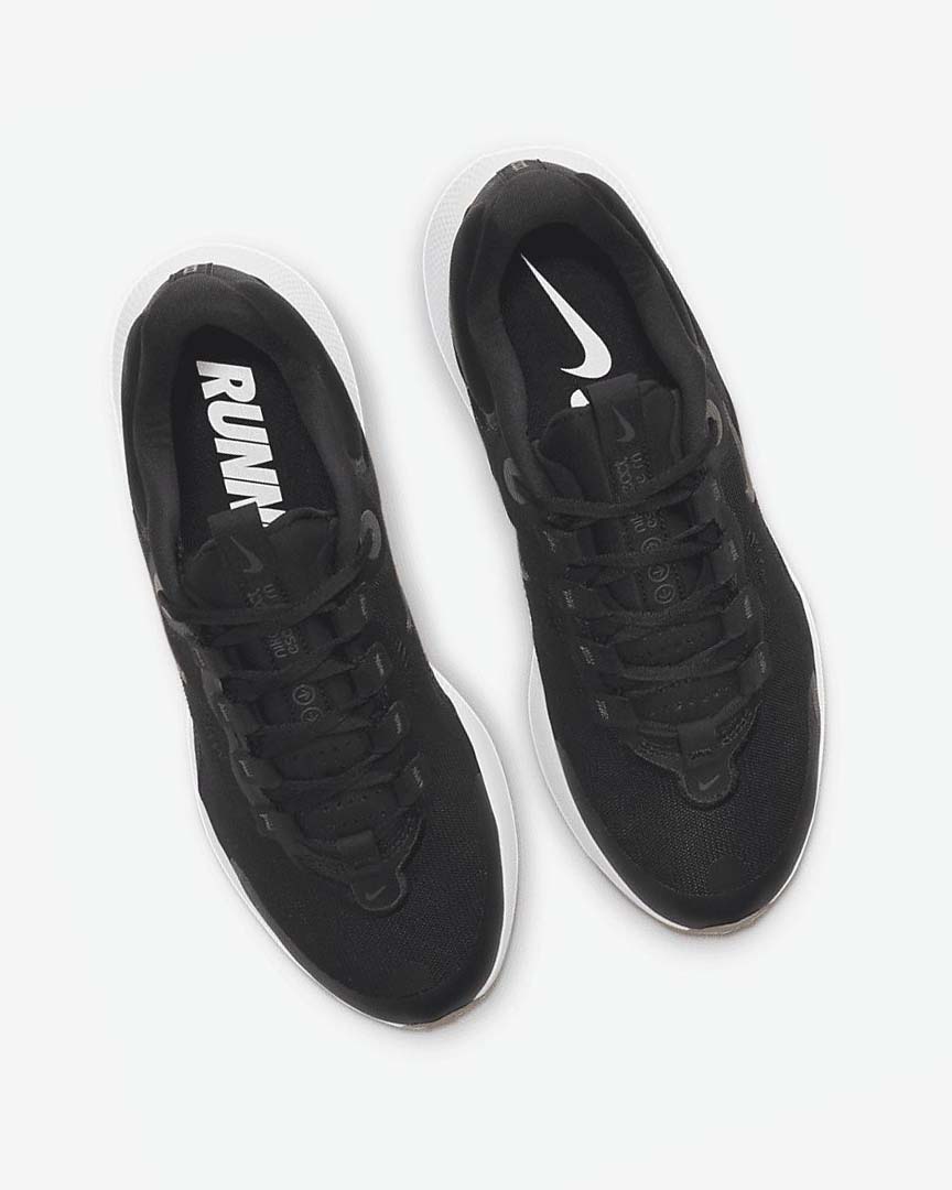 Black / Dark Grey / White / Black Nike React Escape Run Women's Running Shoes | CA_3060
