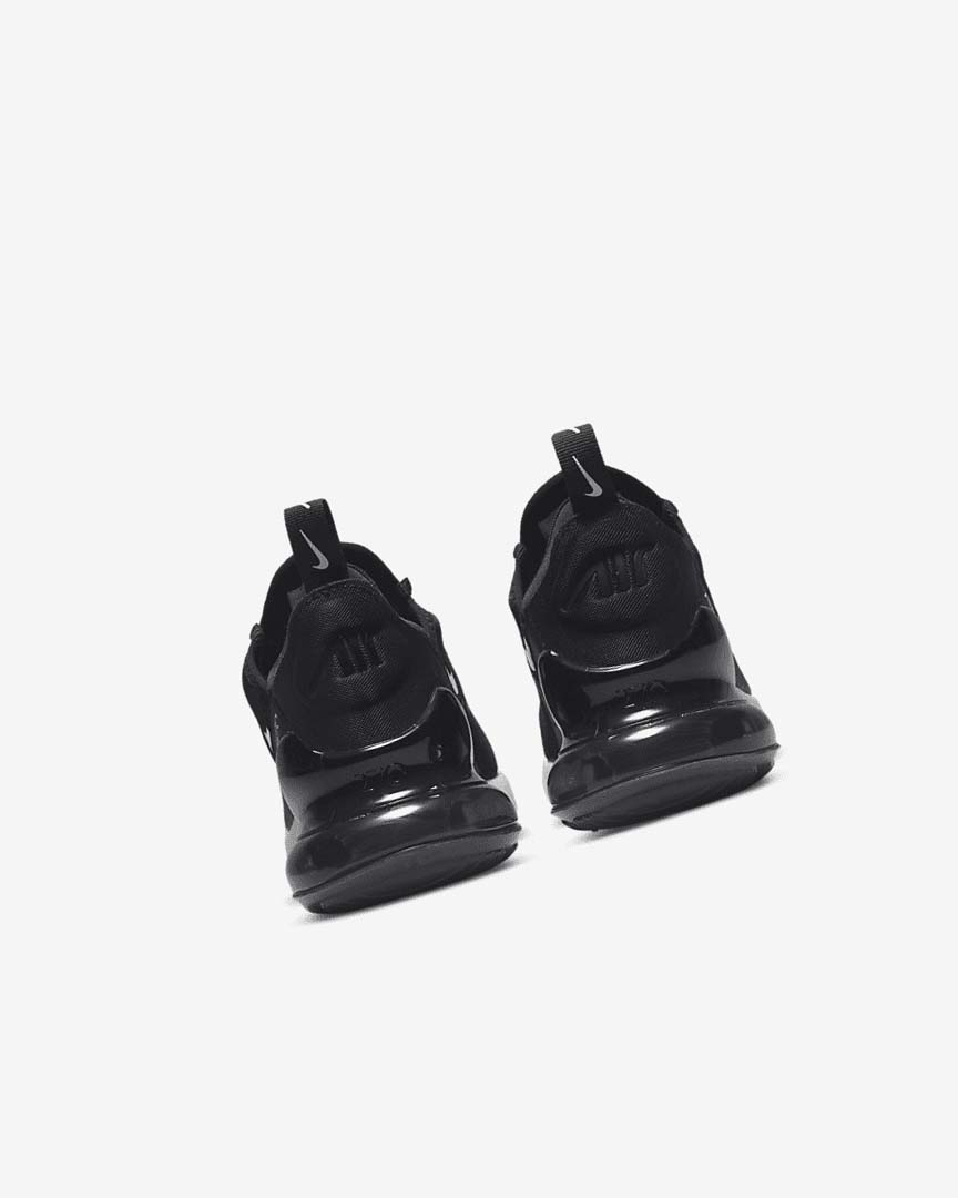 Black / Dark Grey / White Nike Air Max 270 Girls' Casual Shoes | CA_1129