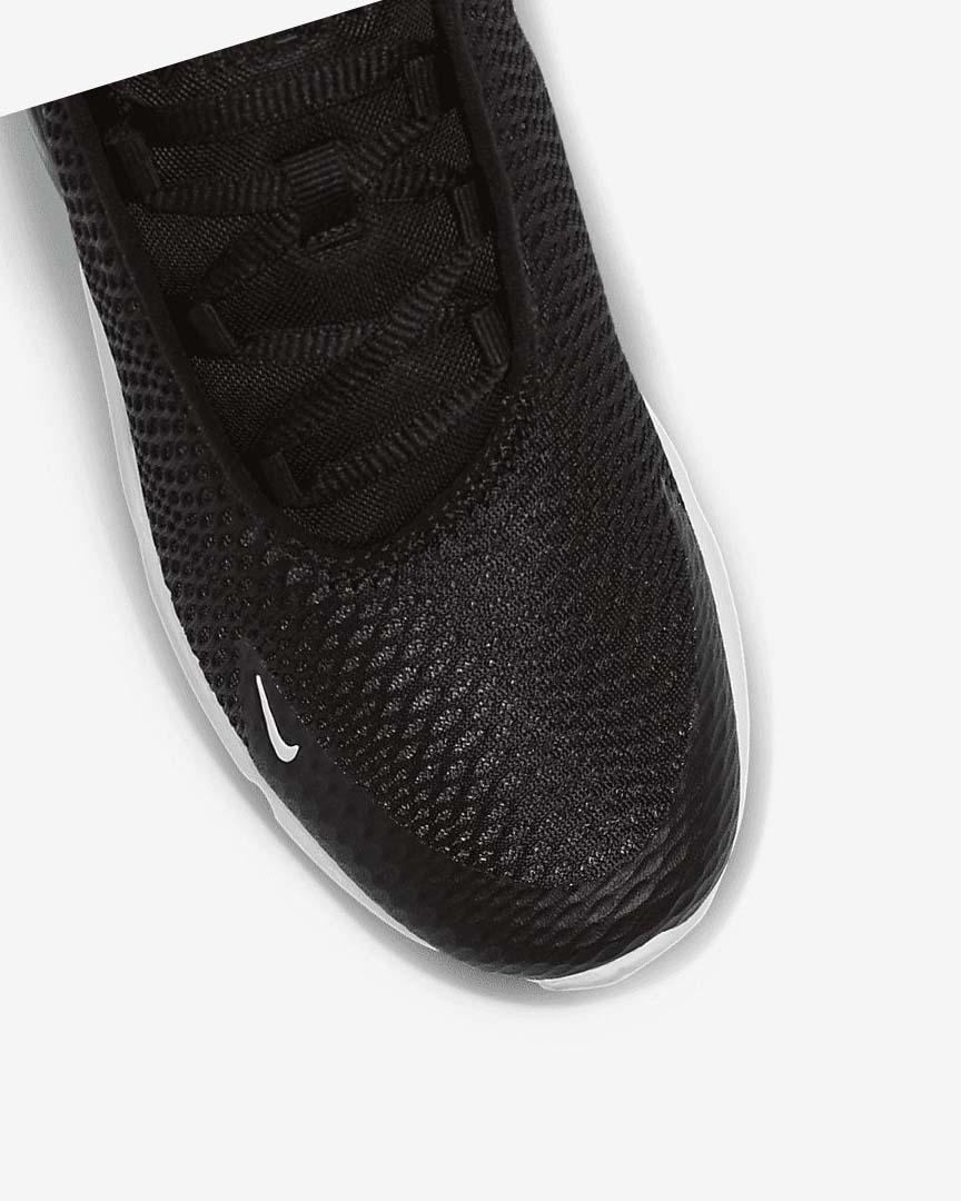 Black / Dark Grey / White Nike Air Max 270 Boys' Casual Shoes | CA_3046