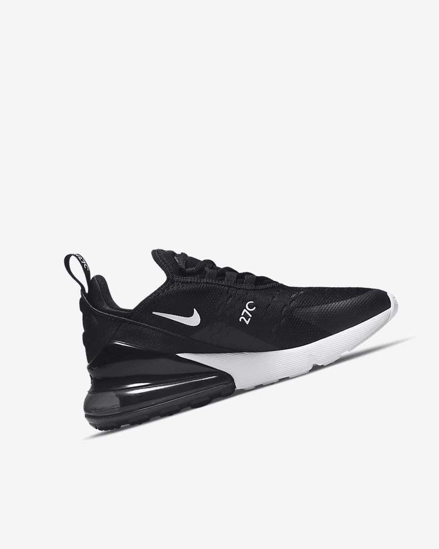 Black / Dark Grey / White Nike Air Max 270 Boys' Casual Shoes | CA_4524