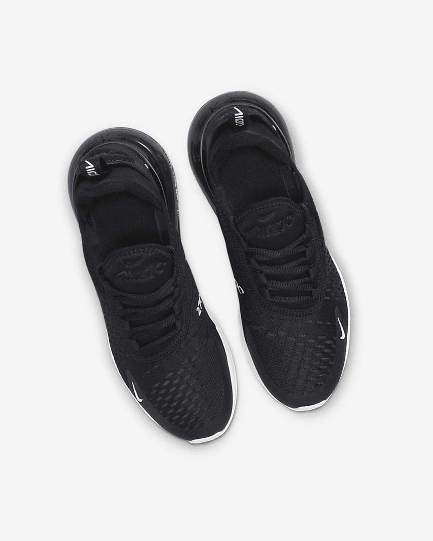 Black / Dark Grey / White Nike Air Max 270 Boys' Casual Shoes | CA_4524