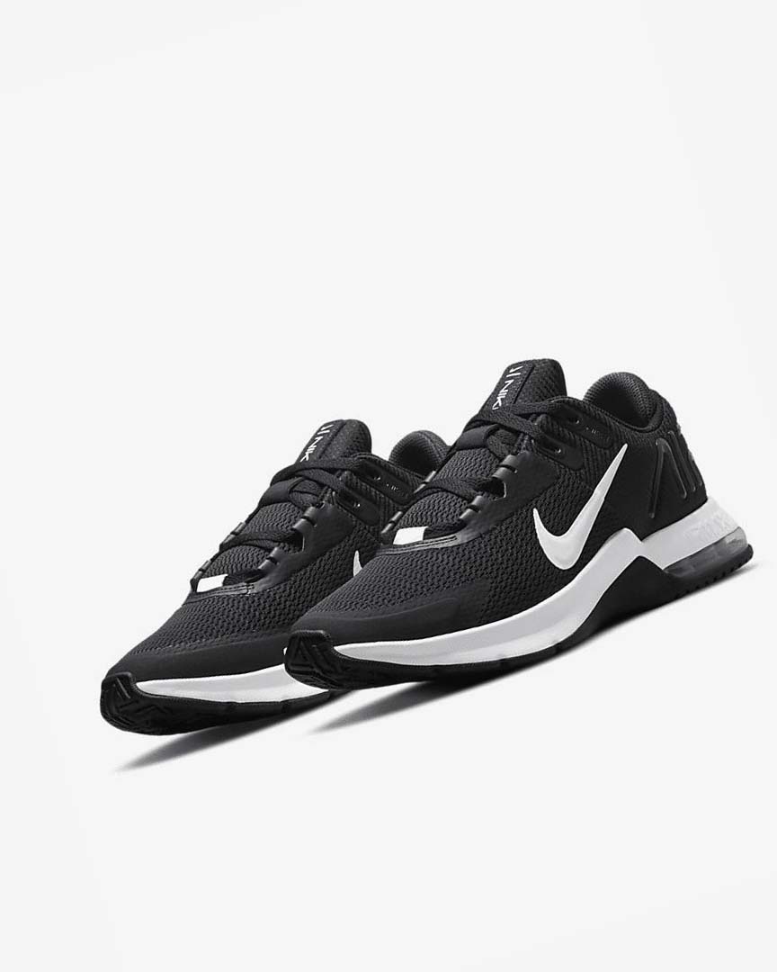 Black / Dark Grey / White Nike Air Max Alpha Trainer 4 Men's Training Shoes | CA_2994
