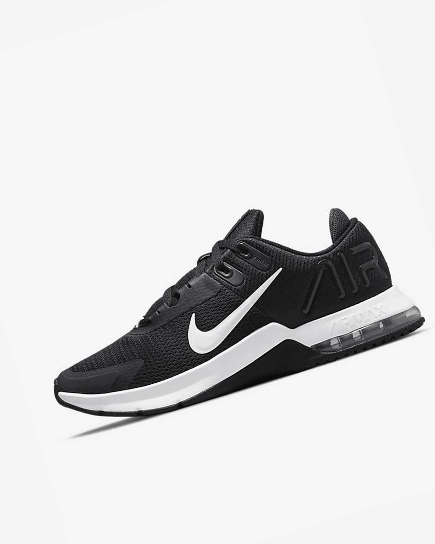 Black / Dark Grey / White Nike Air Max Alpha Trainer 4 Men\'s Training Shoes | CA_2994