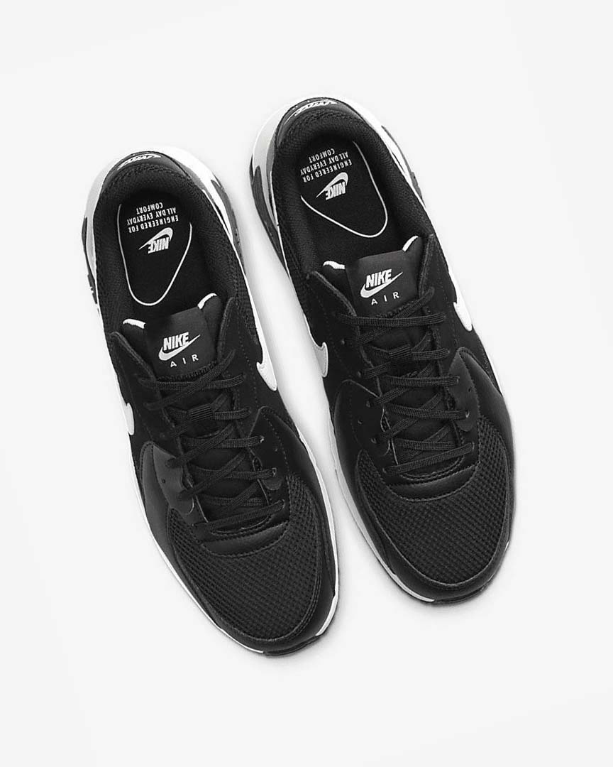 Black / Dark Grey / White Nike Air Max Excee Men's Sneakers | CA_5077