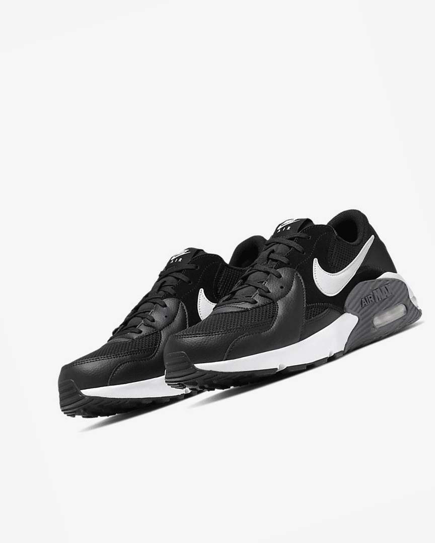 Black / Dark Grey / White Nike Air Max Excee Men's Sneakers | CA_5077