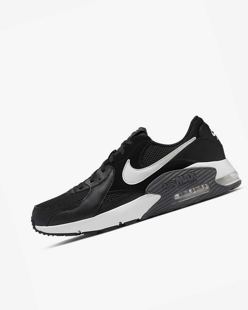 Black / Dark Grey / White Nike Air Max Excee Men\'s Sneakers | CA_5077
