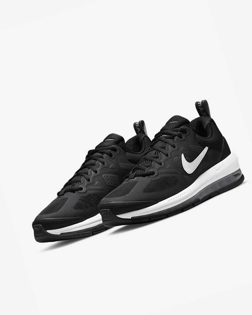 Black / Dark Grey / White Nike Air Max Genome Men's Casual Shoes | CA_2803