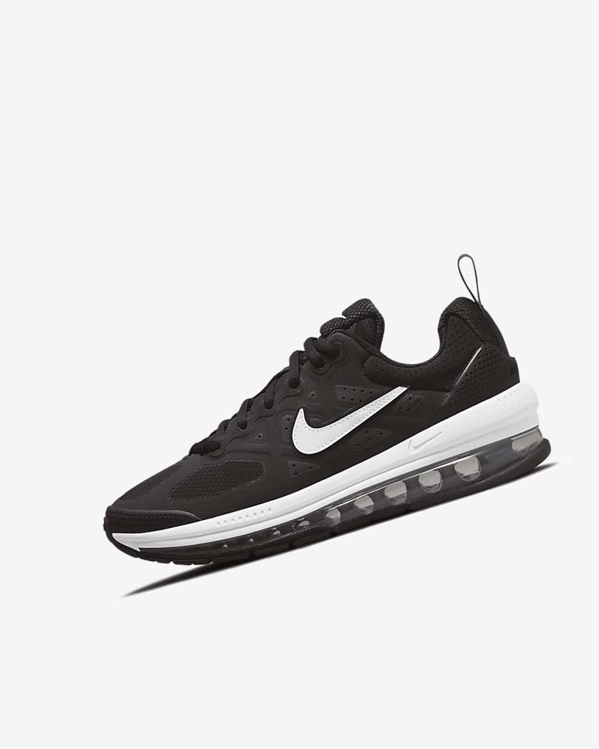 Black / Dark Grey / White Nike Air Max Genome Boys\' Casual Shoes | CA_3175
