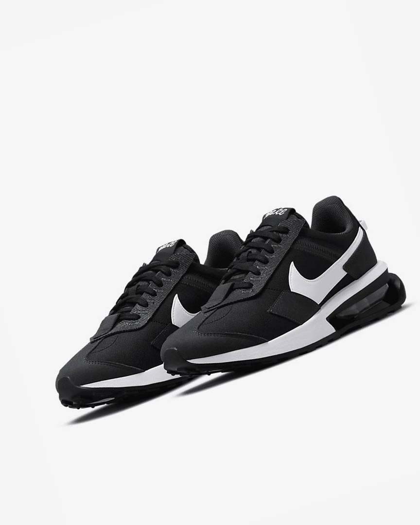 Black / Dark Grey / White Nike Air Max Pre-Day Men's Sneakers | CA_4597