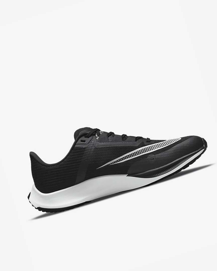 Black / Dark Grey / White Nike Air Zoom Rival Fly 3 Men's Running Shoes | CA_2296