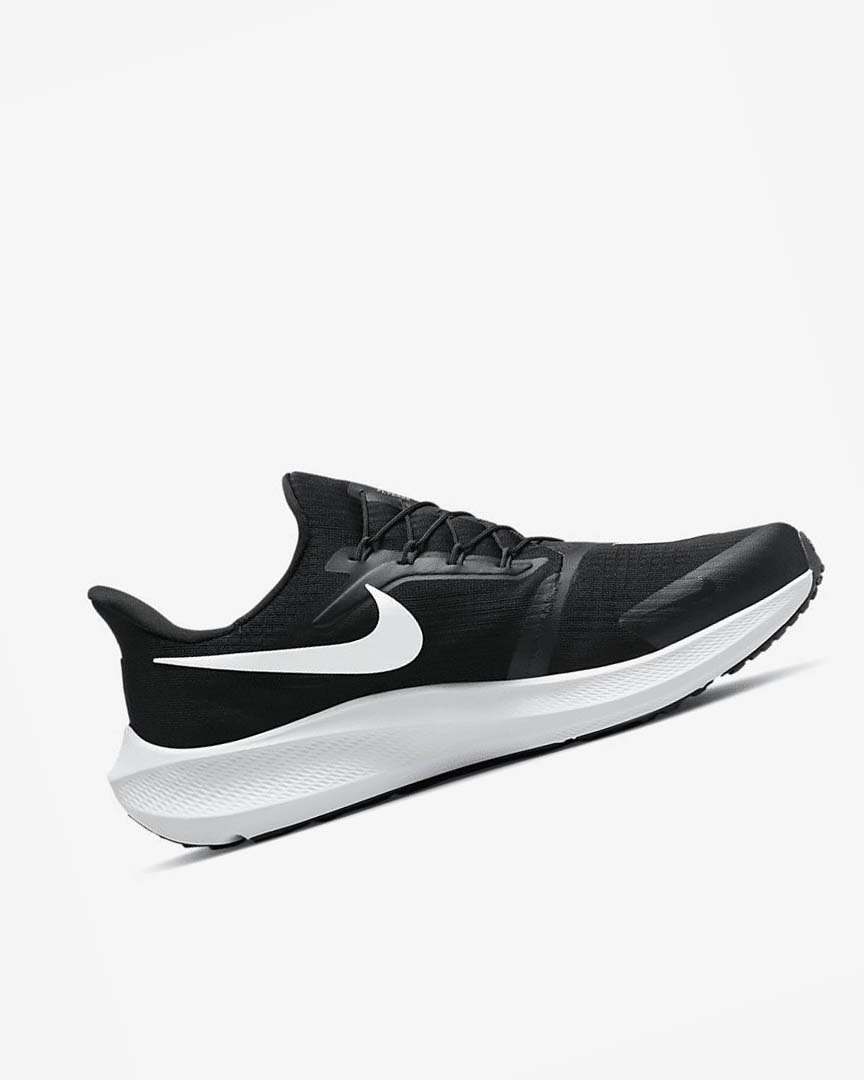 Black / Dark Grey / White Nike Air Zoom Pegasus 39 FlyEase Men's Running Shoes | CA_2878