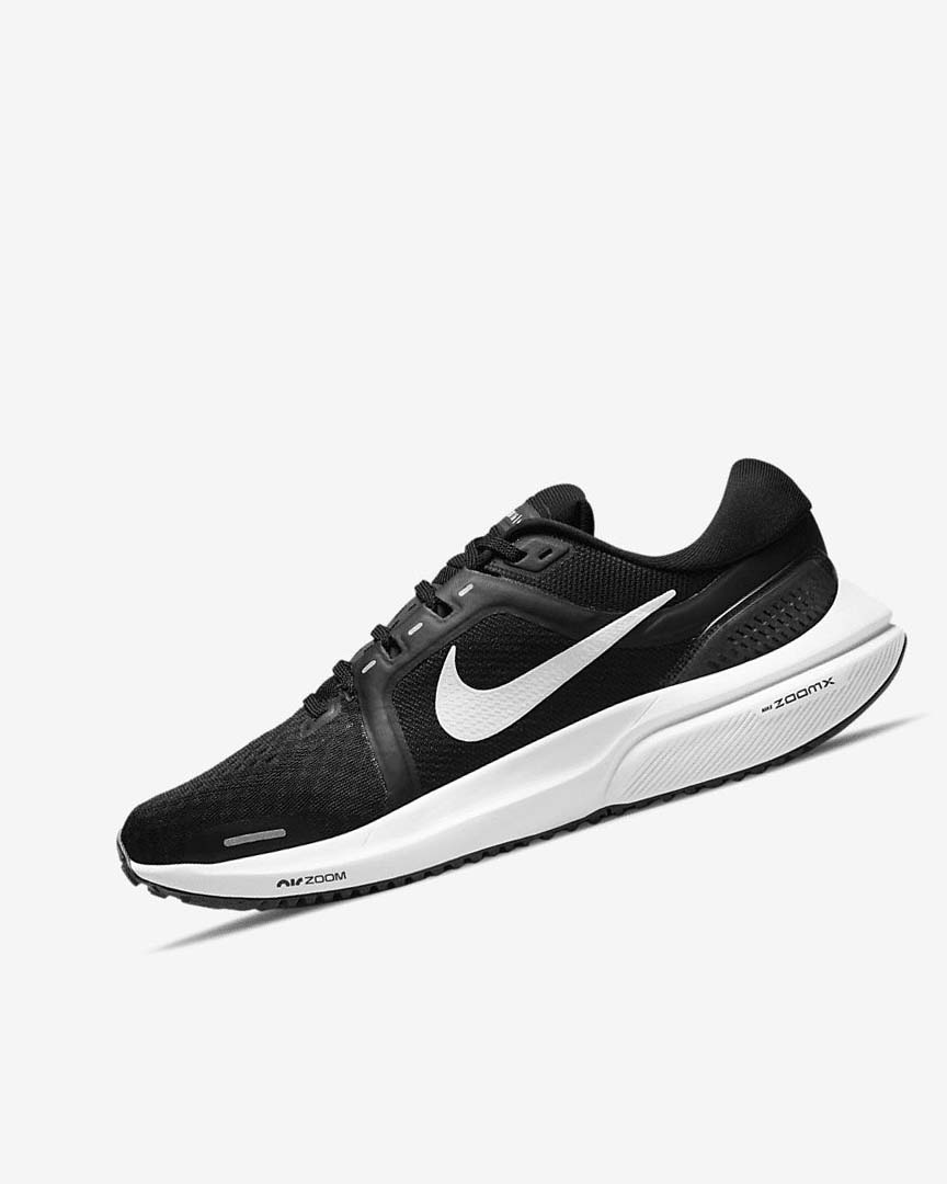 Black / Dark Grey / White Nike Air Zoom Vomero 16 Women\'s Running Shoes | CA_3270