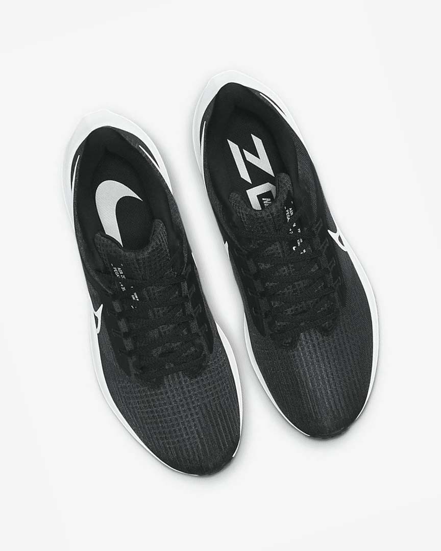 Black / Dark Grey / White Nike Air Zoom Pegasus 39 Men's Running Shoes | CA_4699