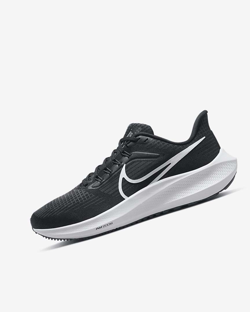 Black / Dark Grey / White Nike Air Zoom Pegasus 39 Women\'s Running Shoes | CA_4748