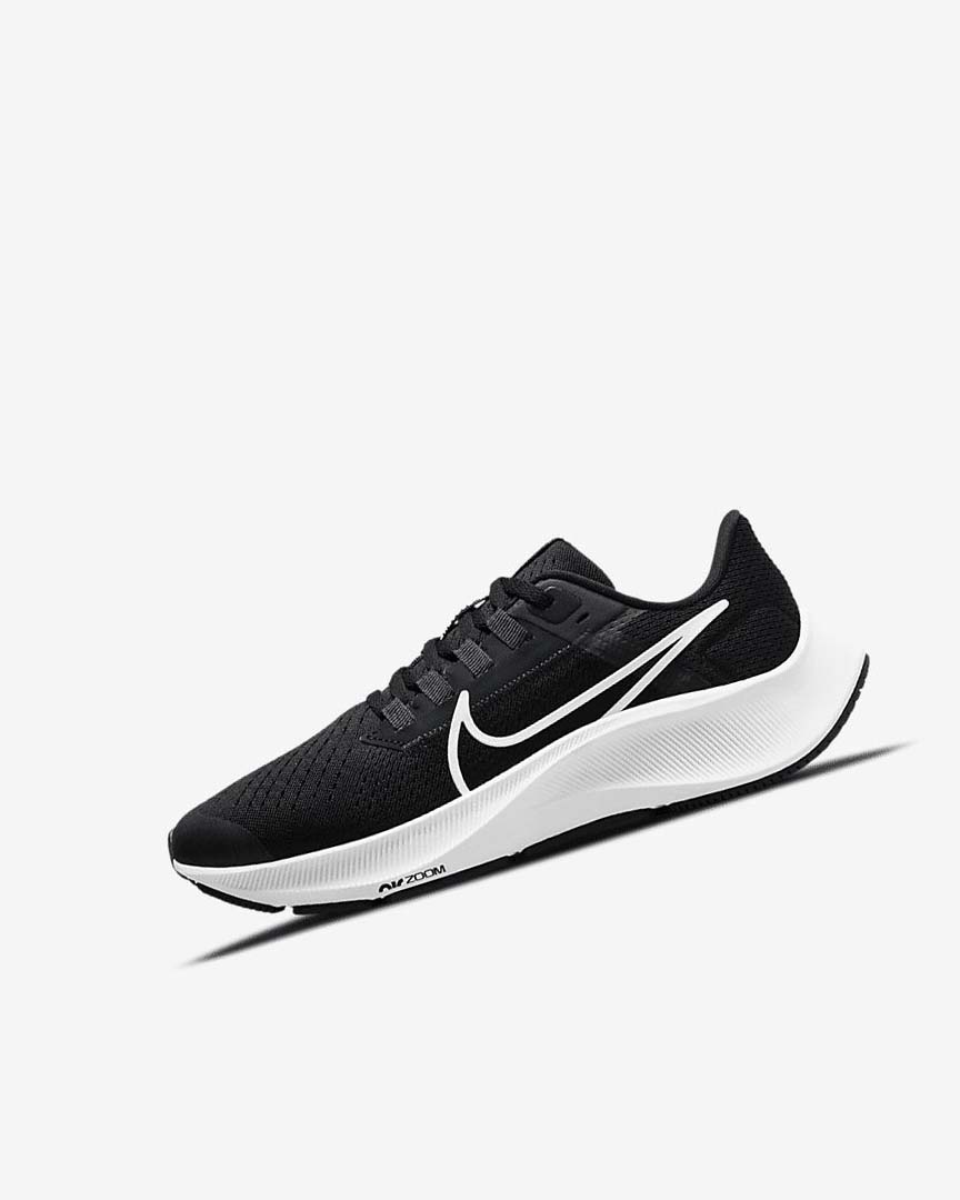 Black / Dark Grey / White Nike Air Zoom Pegasus 38 Boys\' Running Shoes | CA_5091