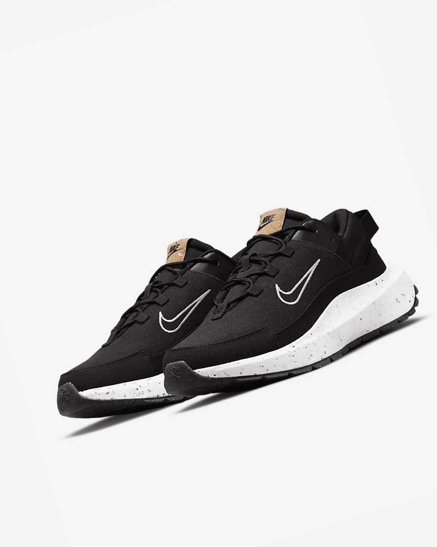 Black / Dark Grey / White Nike Crater Remixa Men's Sneakers | CA_3022