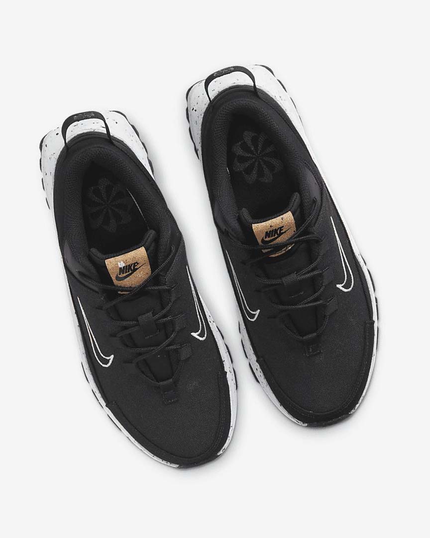Black / Dark Grey / White Nike Crater Remixa Women's Sneakers | CA_4820