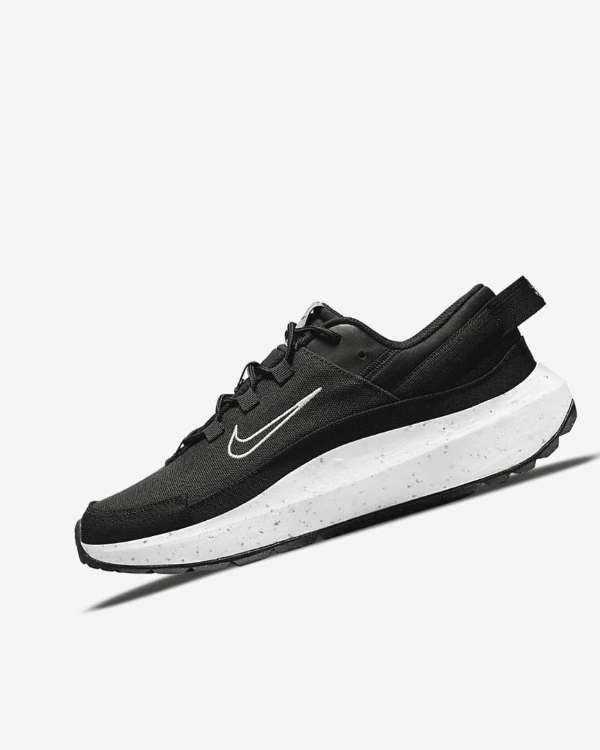 Black / Dark Grey / White Nike Crater Remixa Women\'s Sneakers | CA_4820