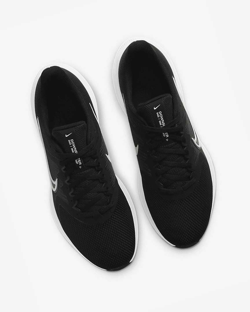 Black / Dark Grey / White Nike Downshifter 11 Men's Running Shoes | CA_3286