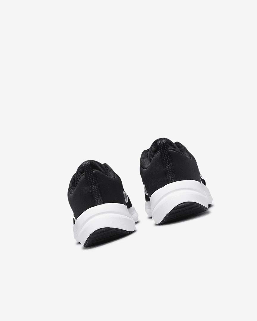 Black / Dark Grey / White Nike Downshifter 12 Girls' Running Shoes | CA_5374