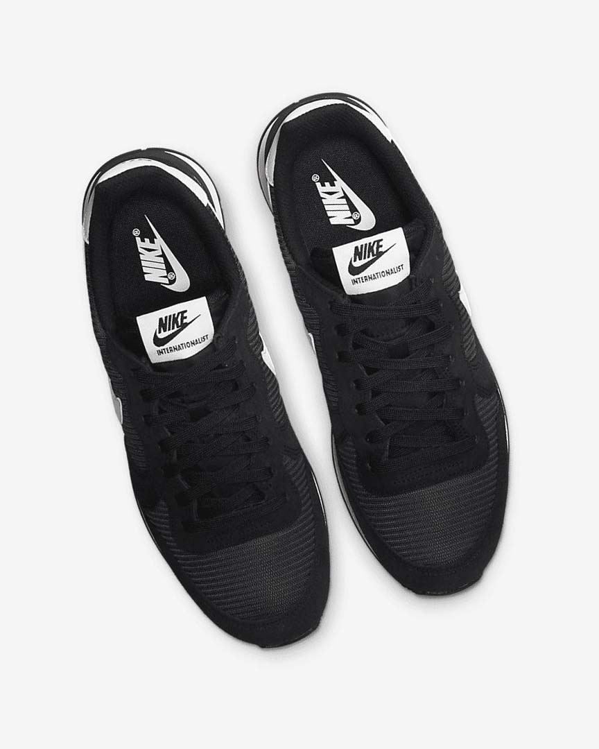 Black / Dark Grey / White Nike Internationalist Women's Sneakers | CA_5041