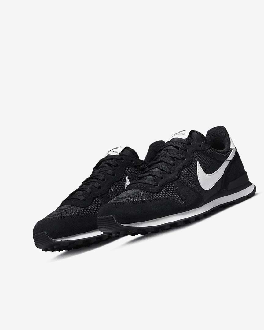 Black / Dark Grey / White Nike Internationalist Women's Sneakers | CA_5041