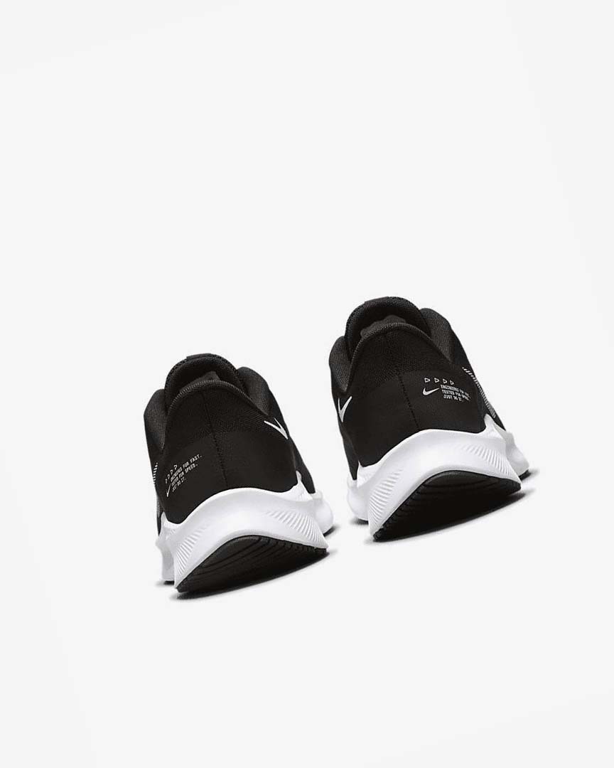 Black / Dark Grey / White Nike Quest 4 Men's Running Shoes | CA_5202