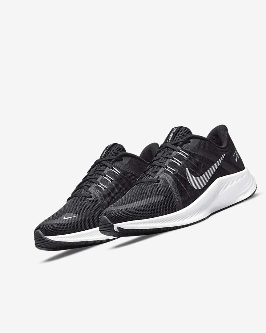 Black / Dark Grey / White Nike Quest 4 Women's Running Shoes | CA_5541