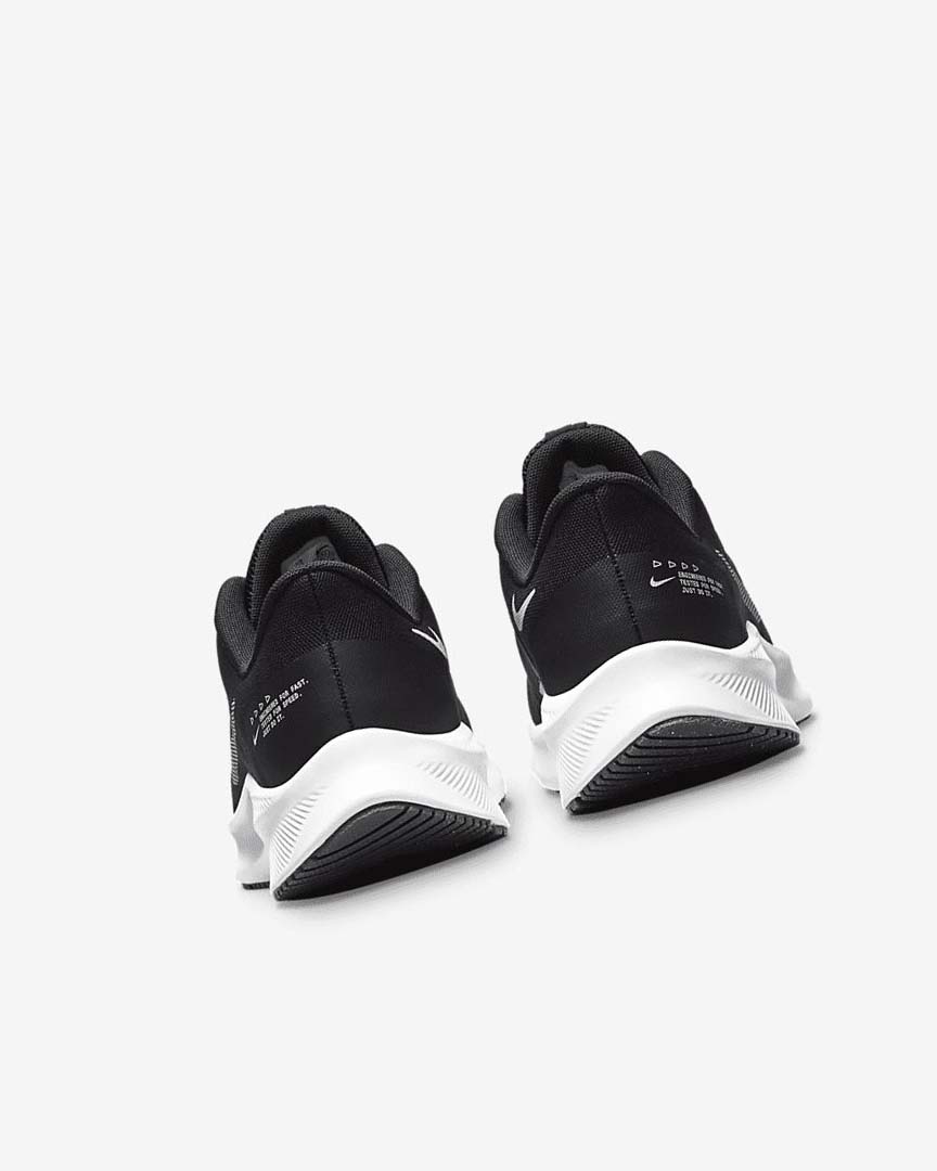 Black / Dark Grey / White Nike Quest 4 Women's Running Shoes | CA_5541
