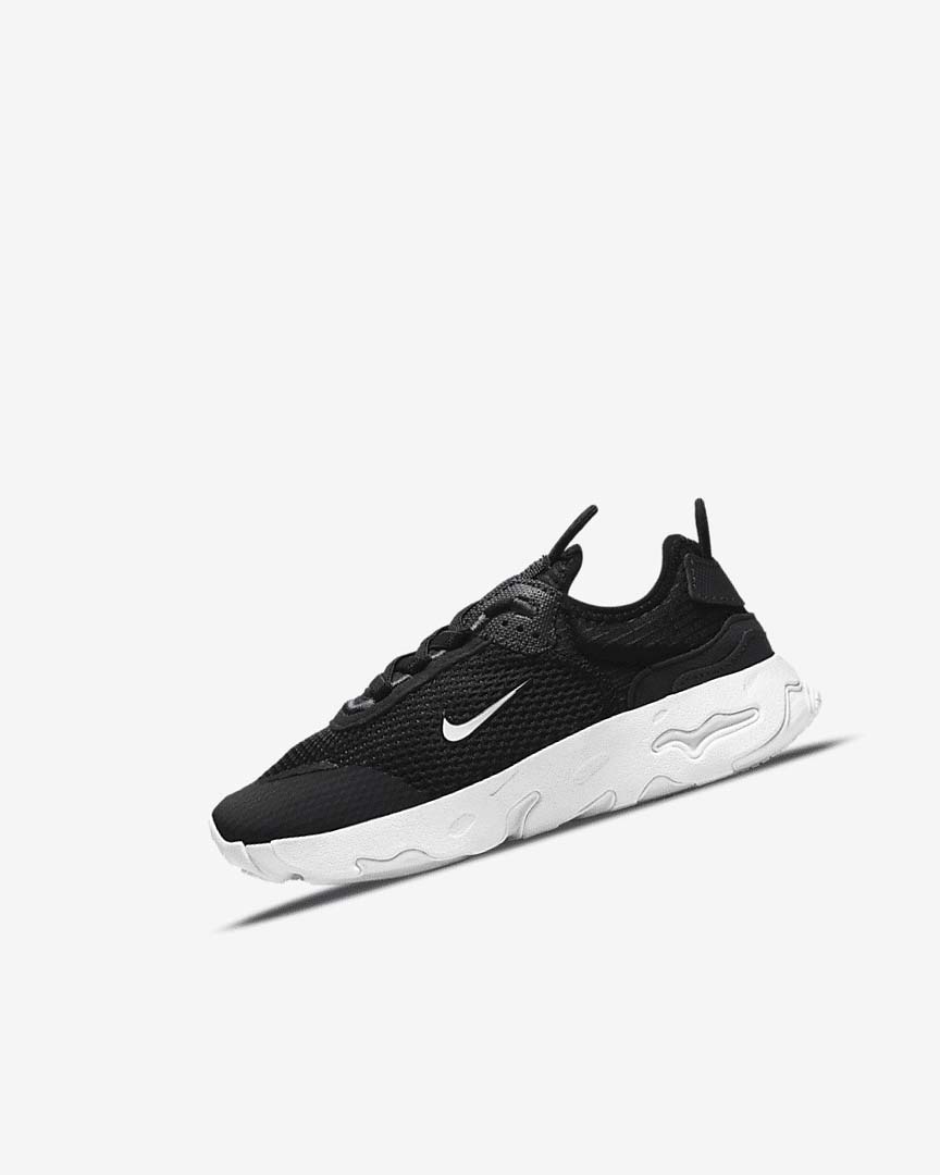 Black / Dark Grey / White Nike RT Live Girls\' Shoes | CA_3220