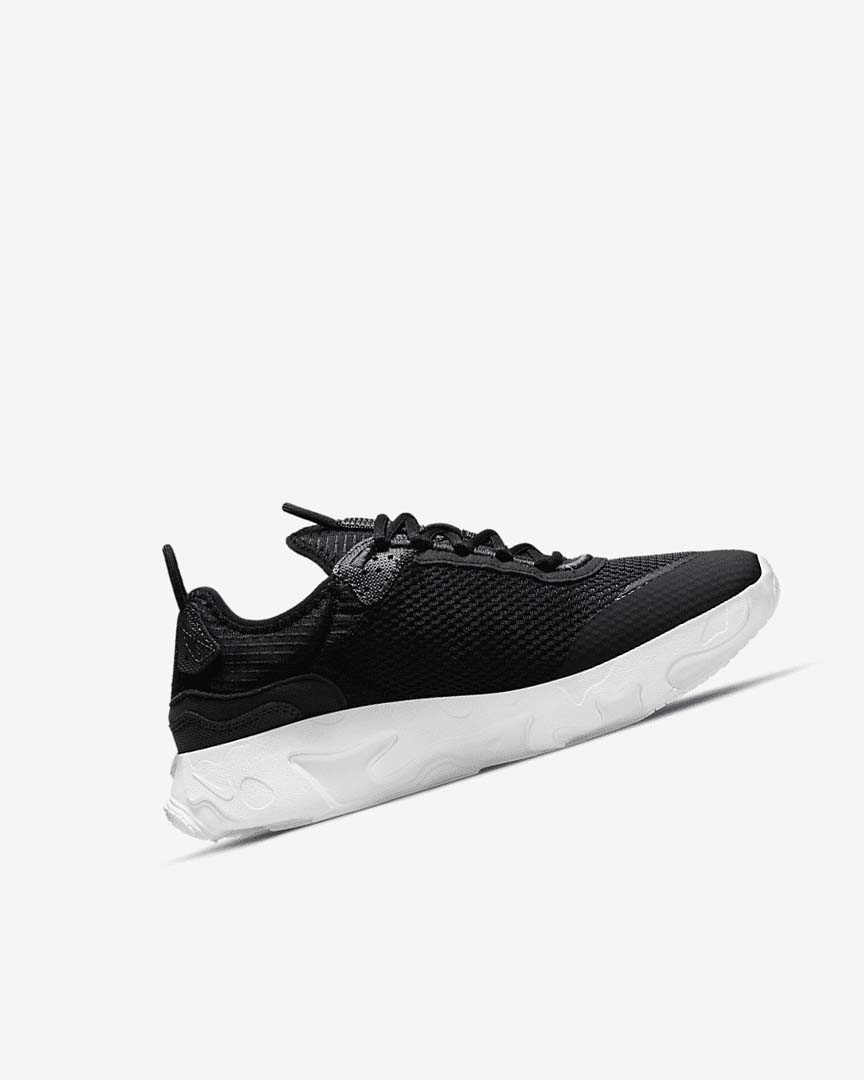 Black / Dark Grey / White Nike React Live Girls' Sneakers | CA_2283