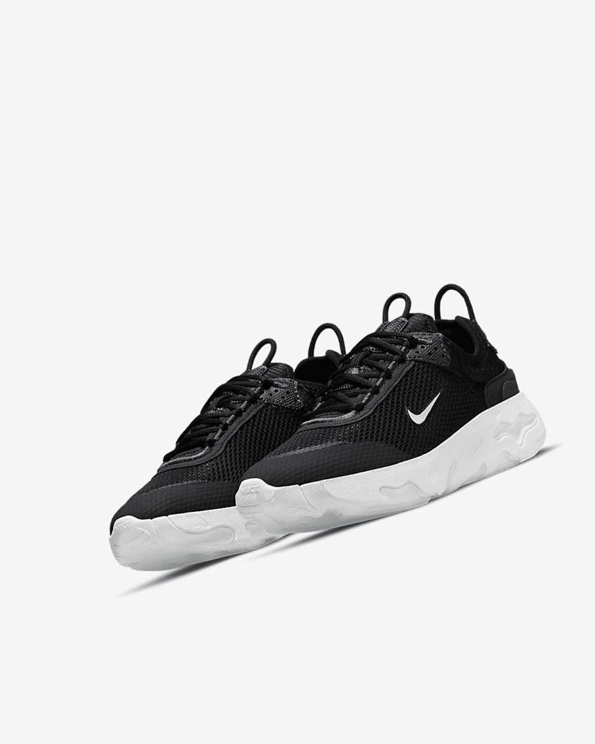 Black / Dark Grey / White Nike React Live Boys' Sneakers | CA_3171