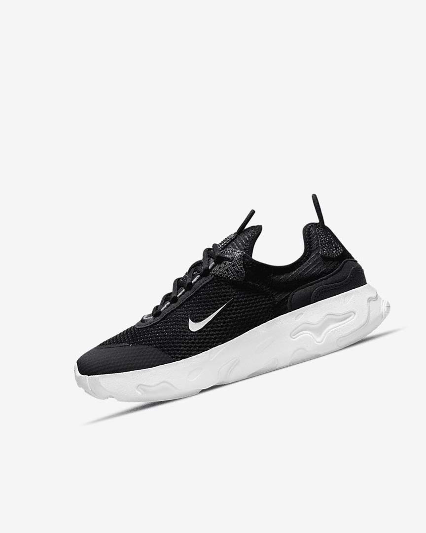 Black / Dark Grey / White Nike React Live Boys\' Sneakers | CA_3171