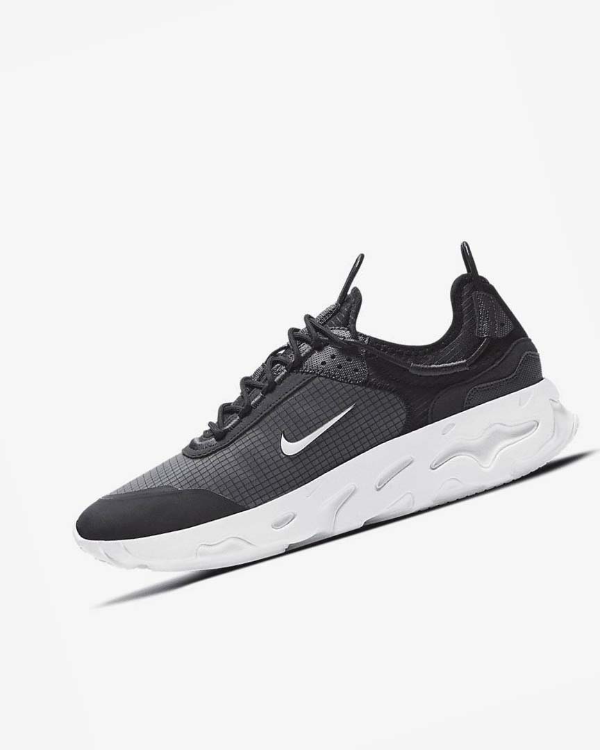 Black / Dark Grey / White Nike React Live Men\'s Sneakers | CA_5282