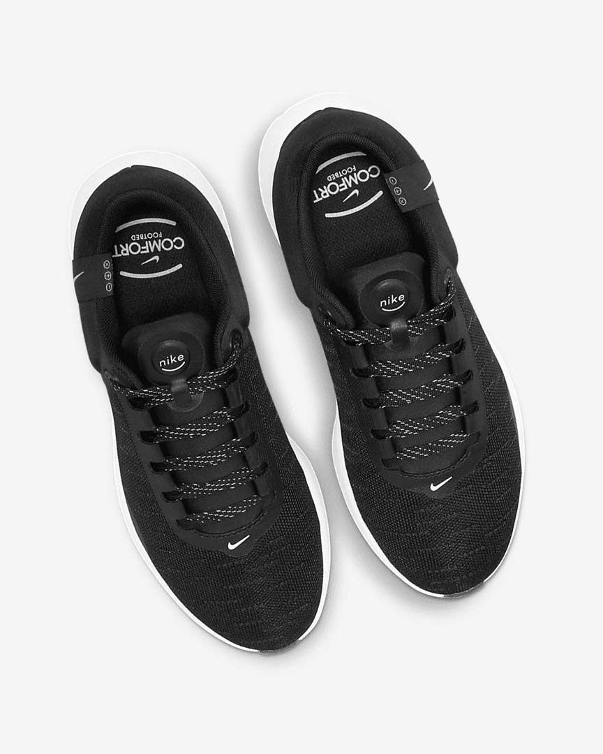 Black / Dark Grey / White Nike Renew Serenity Run Women's Running Shoes | CA_4822