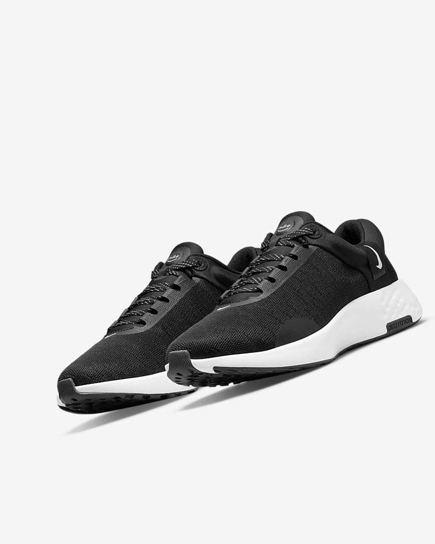 Black / Dark Grey / White Nike Renew Serenity Run Women's Running Shoes | CA_4822