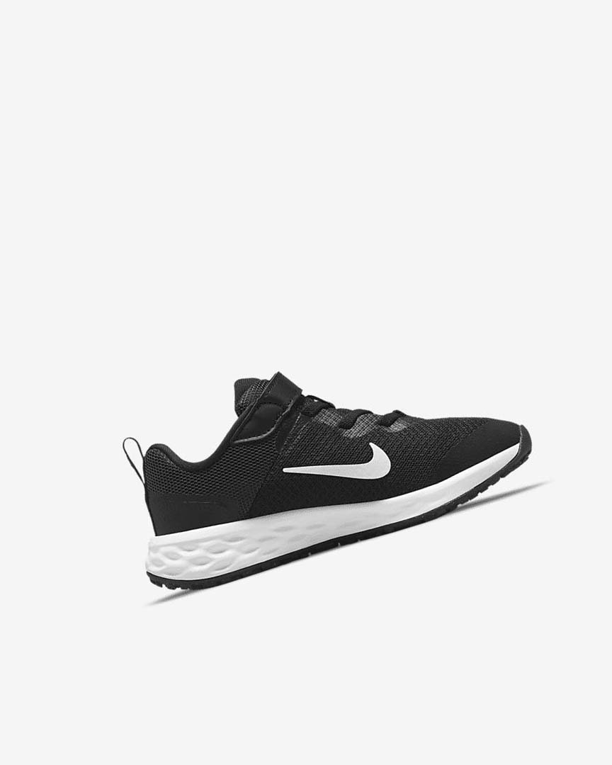 Black / Dark Grey / White Nike Revolution 6 Boys' Running Shoes | CA_2589