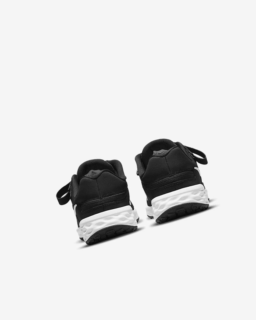 Black / Dark Grey / White Nike Revolution 6 FlyEase Boys' Shoes | CA_4739