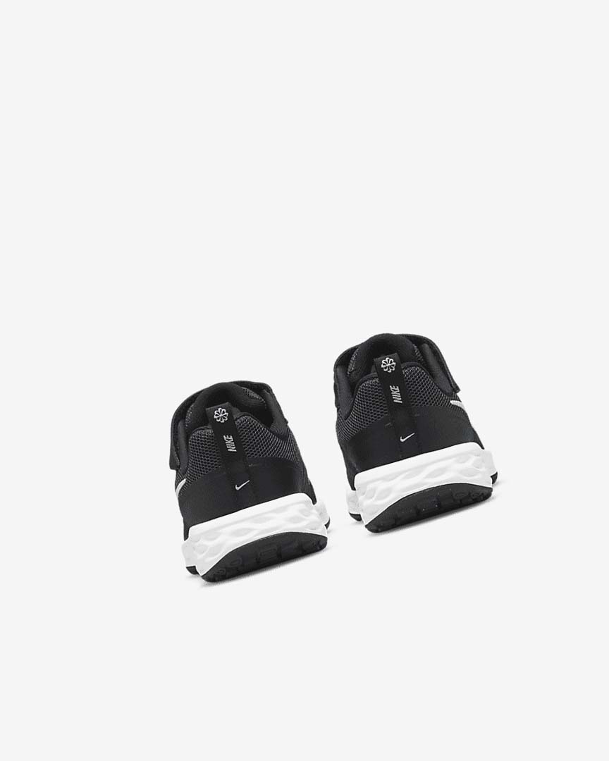 Black / Dark Grey / White Nike Revolution 6 Girls' Running Shoes | CA_5170