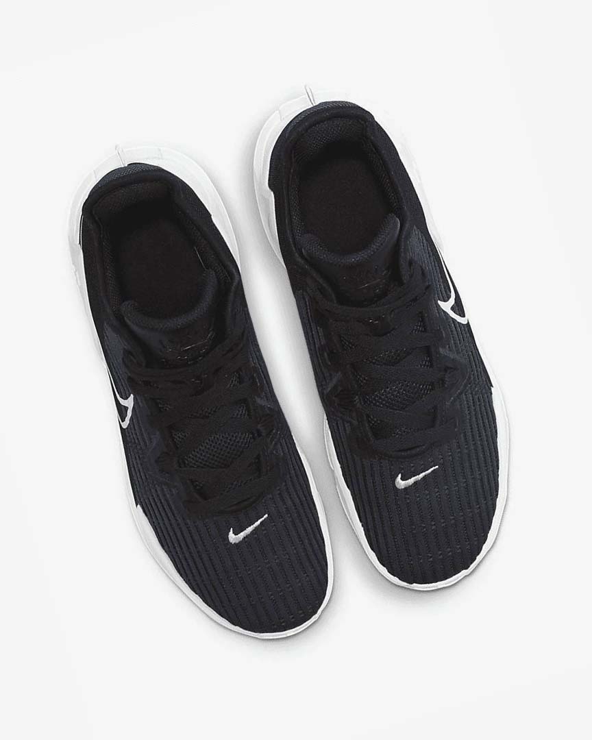 Black / Dark Obsidian / White Nike LeBron Witness 6 Men's Basketball Shoes | CA_2817