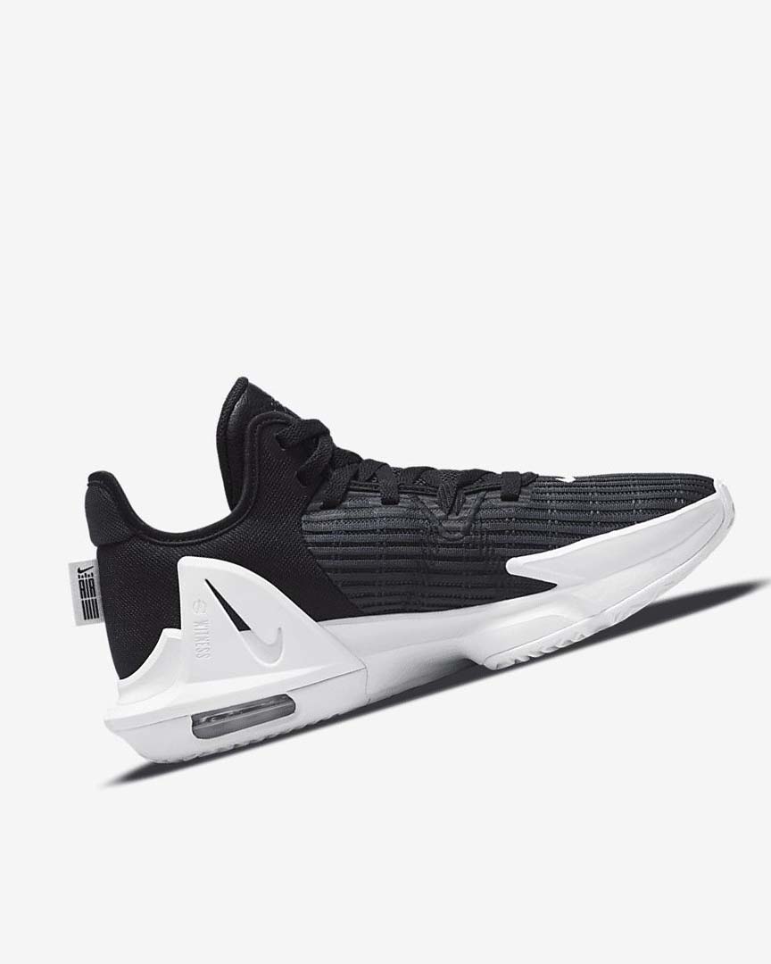Black / Dark Obsidian / White Nike LeBron Witness 6 Women's Basketball Shoes | CA_5138