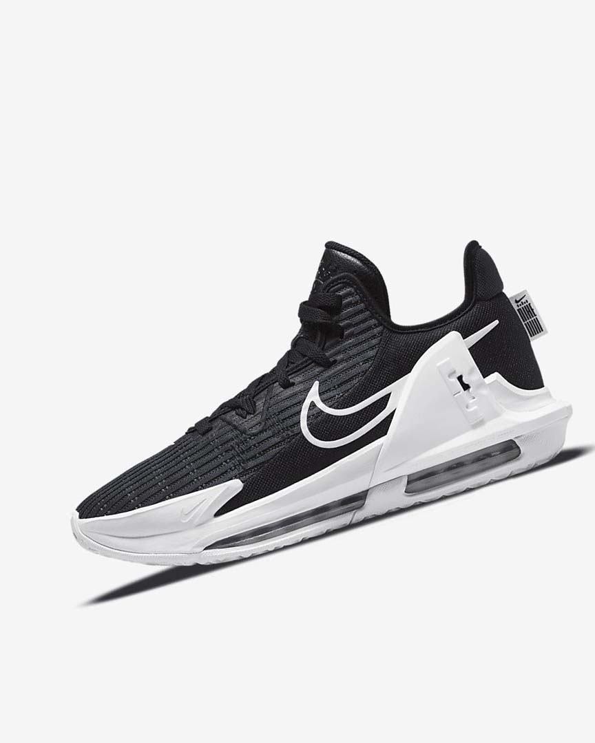 Black / Dark Obsidian / White Nike LeBron Witness 6 Women\'s Basketball Shoes | CA_5138