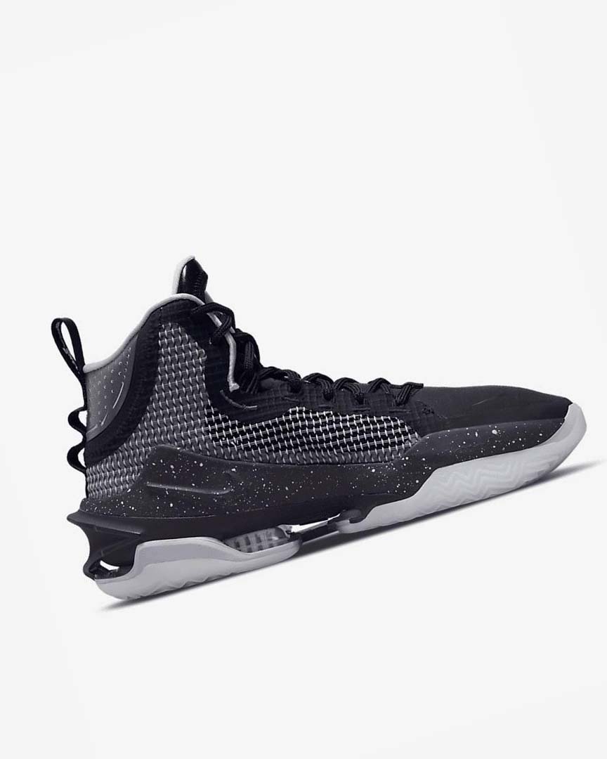 Black / Green / Dark Grey Nike Air Zoom G.T. Jump Men's Basketball Shoes | CA_2426