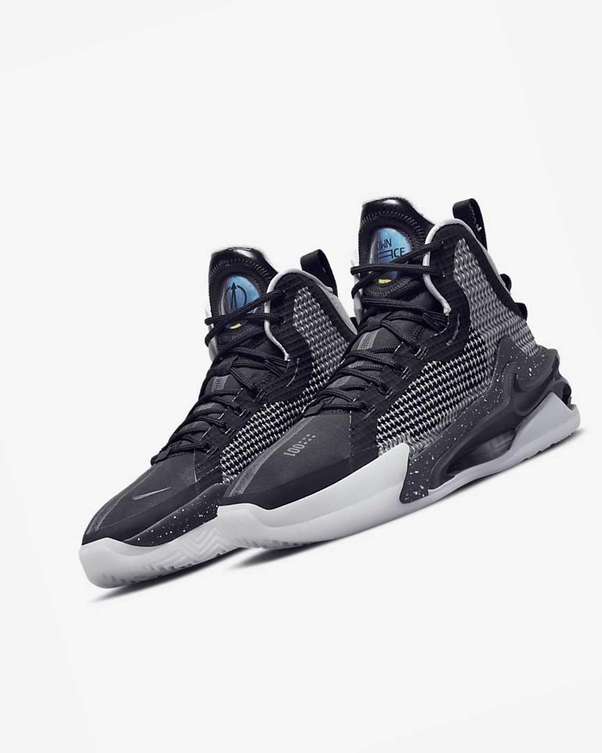 Black / Green / Dark Grey Nike Air Zoom G.T. Jump Men's Basketball Shoes | CA_2426