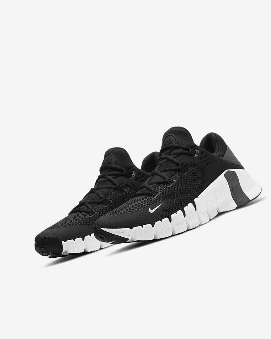 Black / Grey / Black Nike Free Metcon 4 Women's Training Shoes | CA_5492