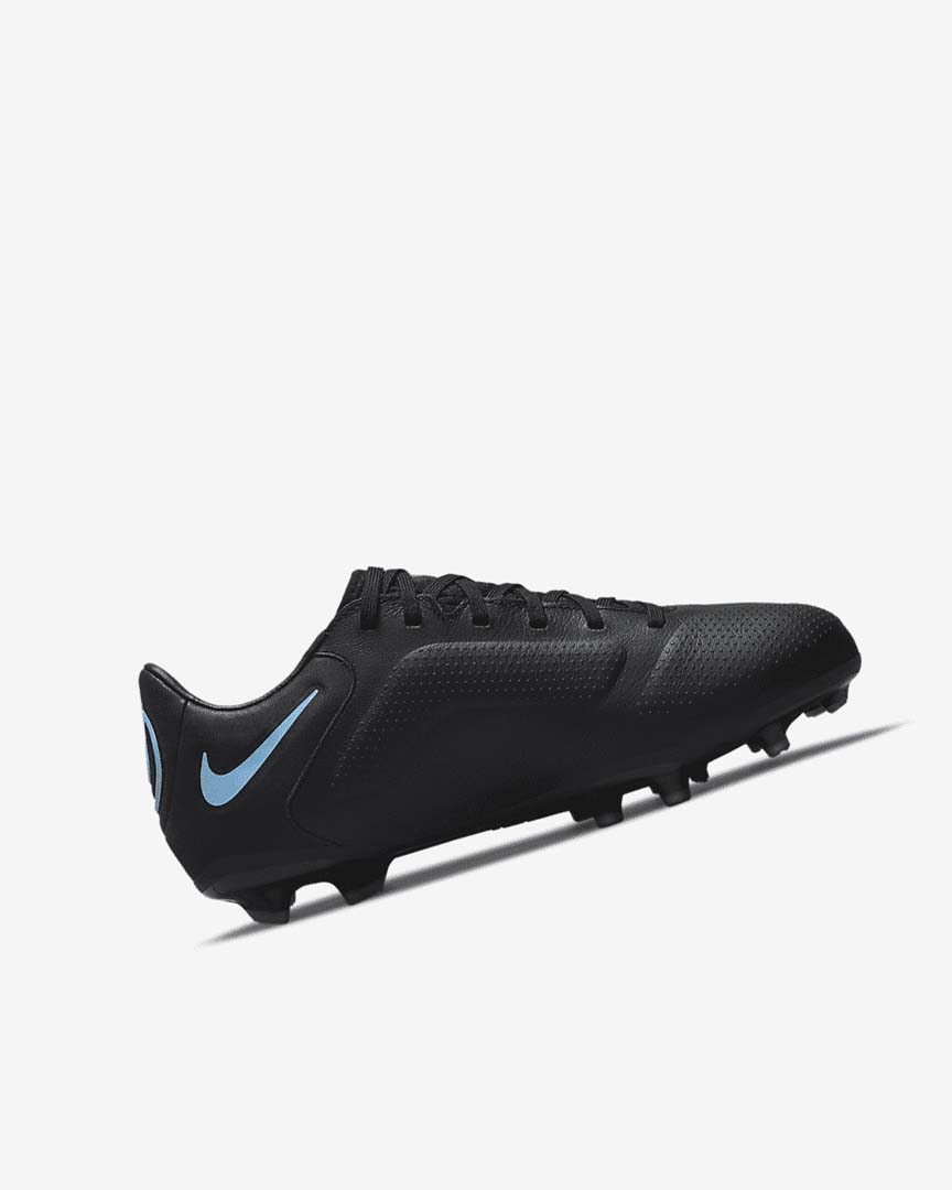 Black / Grey / Black Nike Jr. Tiempo Legend 9 Pro FG Girls' Soccer Cleats | CA_2768