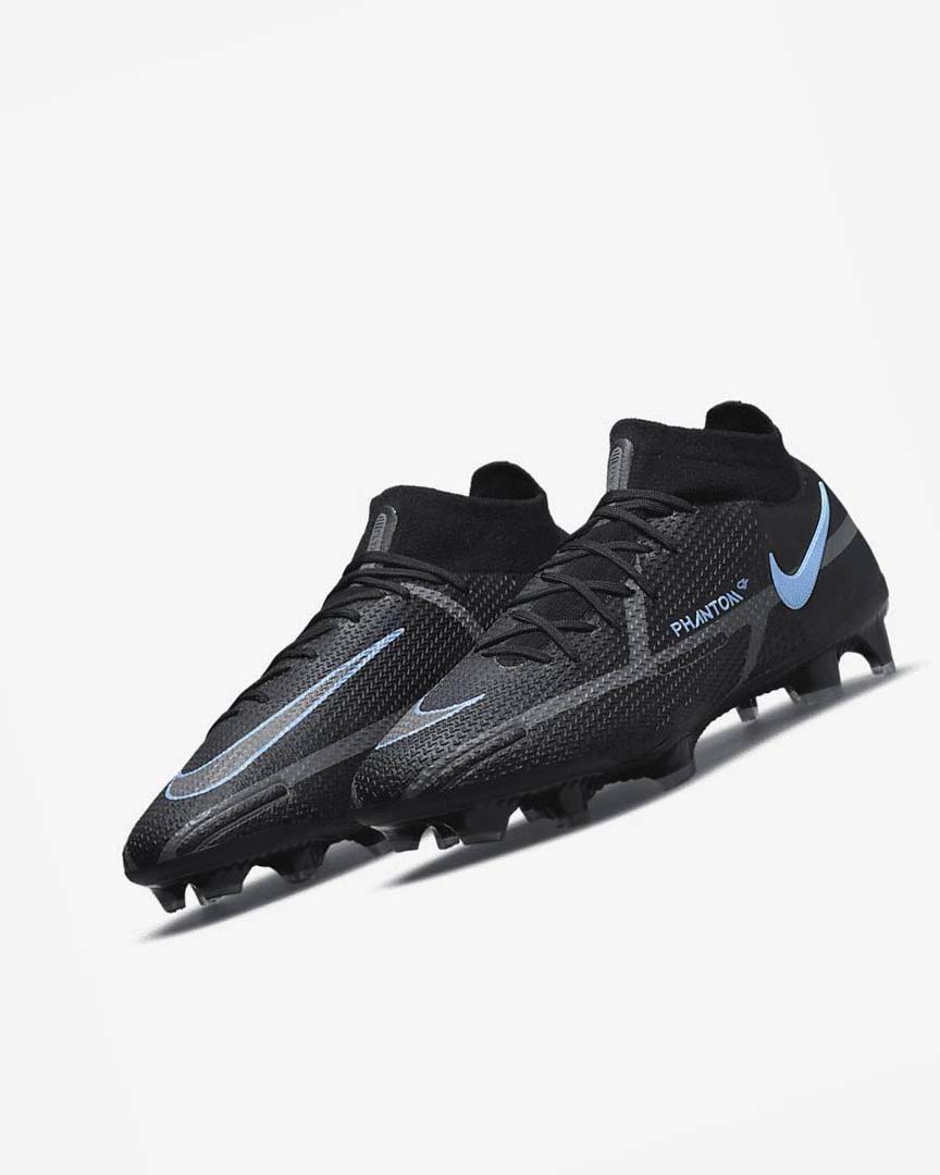 Black / Grey / Black Nike Phantom GT2 Dynamic Fit Elite FG Men's Soccer Cleats | CA_2429