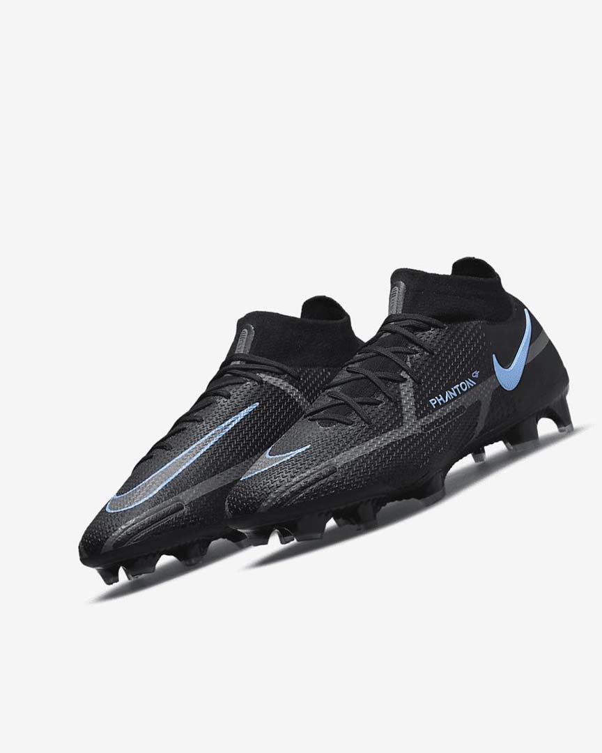 Black / Grey / Black Nike Phantom GT2 Dynamic Fit Elite FG Women's Soccer Cleats | CA_2607